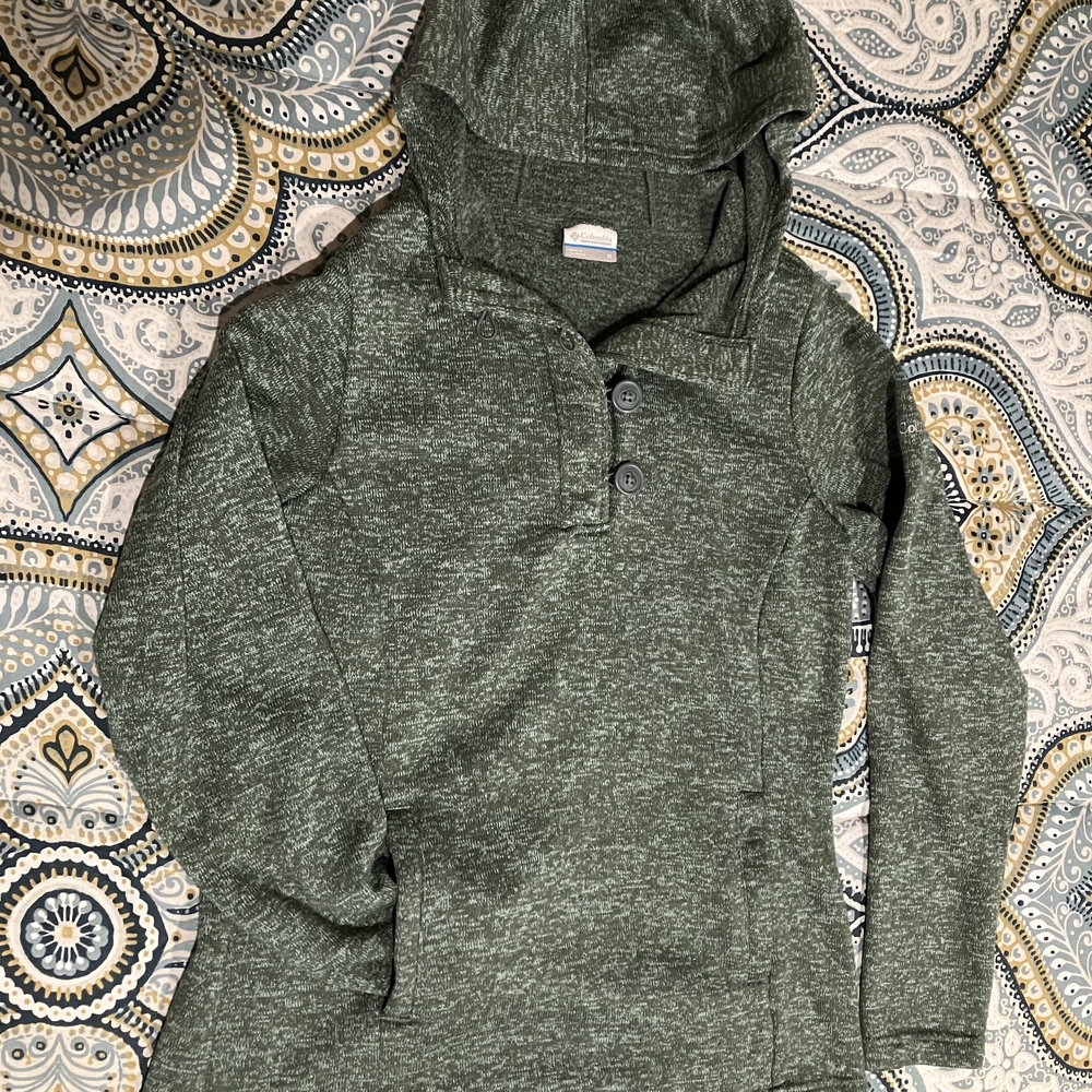 Columbia Dark Green Fleece Pullover